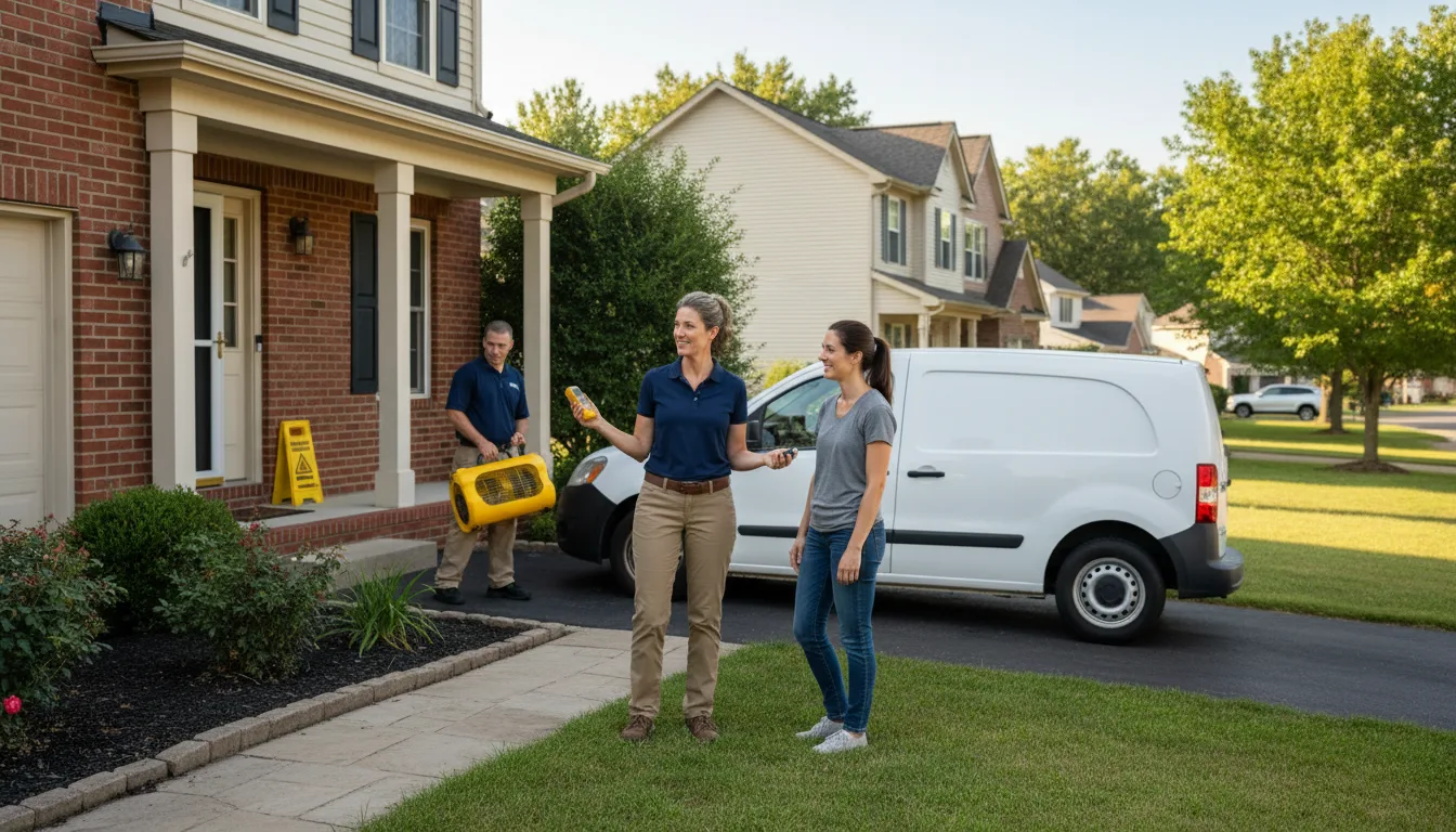 Residential water damage restoration in Milroy, PA